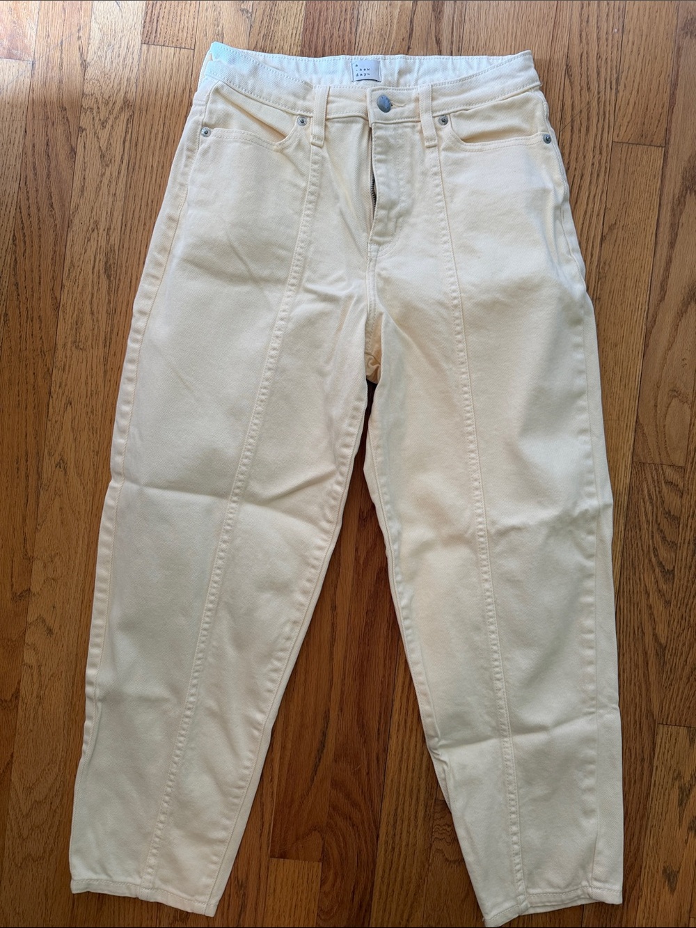 a new day Cream Ankle Jeans - High Waist Cropped